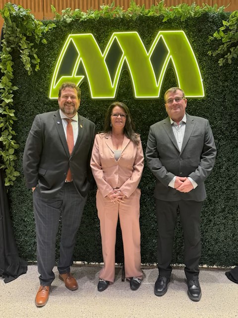 Honorable Minister Glen Simard together with NACC President, Sheryl Matheson and Vice President and Eastern Chair, Eric Olson